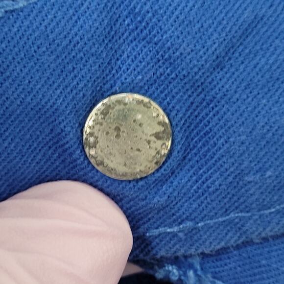 Vintage 70s LEE Straight Jeans Womens 00 22x33 Blue Talon Zip - Picture 6 of 16